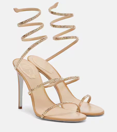 Cleo embellished satin sandals | Mytheresa (INTL)