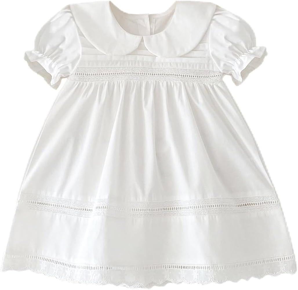 Girls Dress Baby Toddler Girls Short Sleeve Dress Summer Beach Casual Tutu Dresses for 1-7Years | Amazon (US)