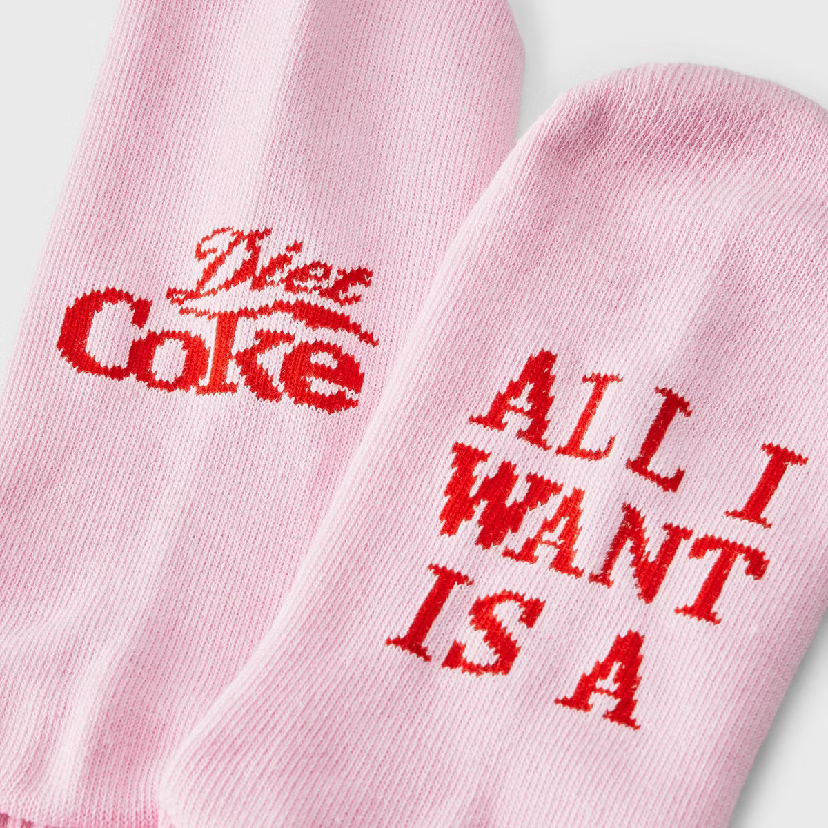 Women's Diet Coke Graphic Socks - Pink | Target