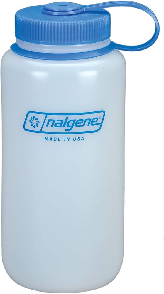 Nalgene Outdoor HDPE Wide Mouth BPA-Free Water Bottle, Plastic, 32 oz ,Blue | Amazon (US)