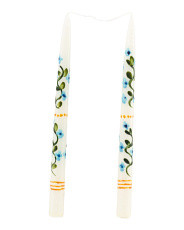 Made In Italy Set Of 2 13in Danica Painted Taper Candles | Global Home | Marshalls | Marshalls