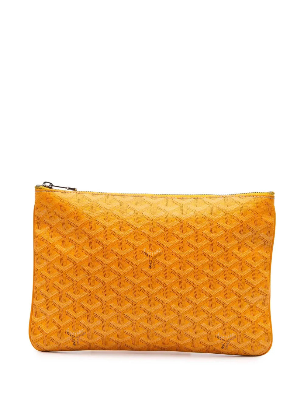 Goyard Pre-Owned 2015 Goyardine Senat MM clutch bag - Yellow | Farfetch Global