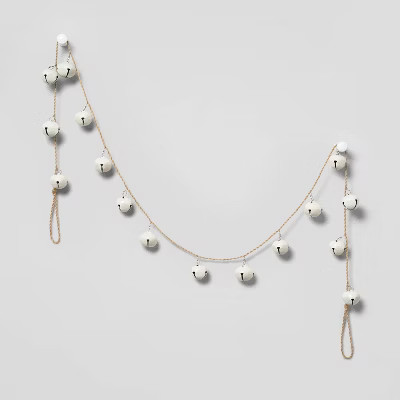 6ft Jingle Bell Garland White - Wondershop™ | Target