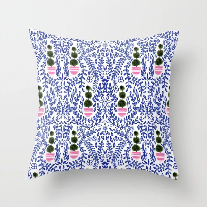 Southern Living - Chinoiserie Pattern Throw Pillow | Society6