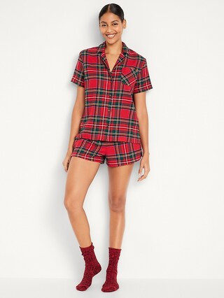 Flannel Pajama Set for Women | Old Navy (US)