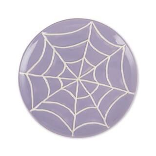 8.5" Purple Ceramic Cobweb Plate by Celebrate It™ | Michaels | Michaels Stores