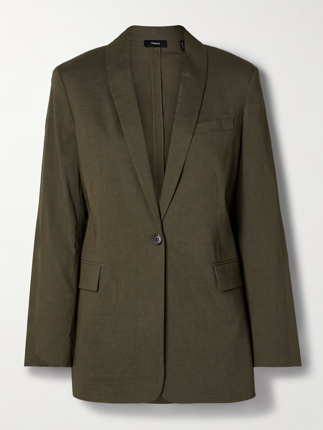 Linen-blend blazer | NET-A-PORTER (US)
