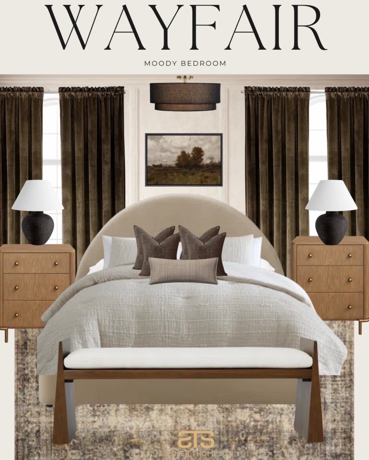 Bringing all the cozy, moody vibes with this Wayfair bedroom design 🤎 From rich velvet curtains to earthy tones and textured bedding, every detail creates a calm, elevated space. Warm woods + soft neutrals = the perfect grounded‑yet‑luxe combo.


#wayfairfinds #wayfairbedroom #moodybedroomdecor #modernrusticstyle #cozybedroomvibes #neutralbedroomdesign #wayfairhome #bedroominspo #earthtonedecor #interiordesignmoodboard #wayfairdecor #modernhomedecor


#LTKHome #LTKmorningroutine #LTKFindsUnder100
