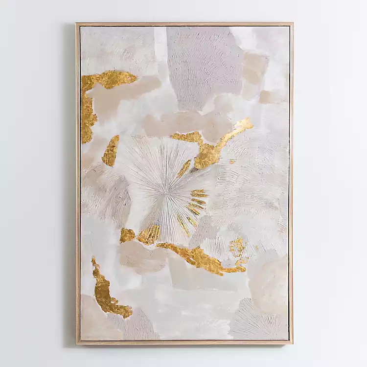 Gold Foil Patches Framed Art Print | Kirkland's Home