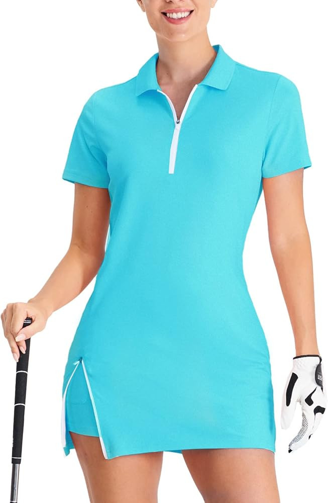 Hiverlay Tennis Dresses for Women with 2 Pockets Built in Shorts UPF 50+ Golf Dress Workout Athle... | Amazon (US)