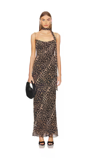 Atwood Maxi Dress in Liquid Leopard | Revolve Clothing (Global)