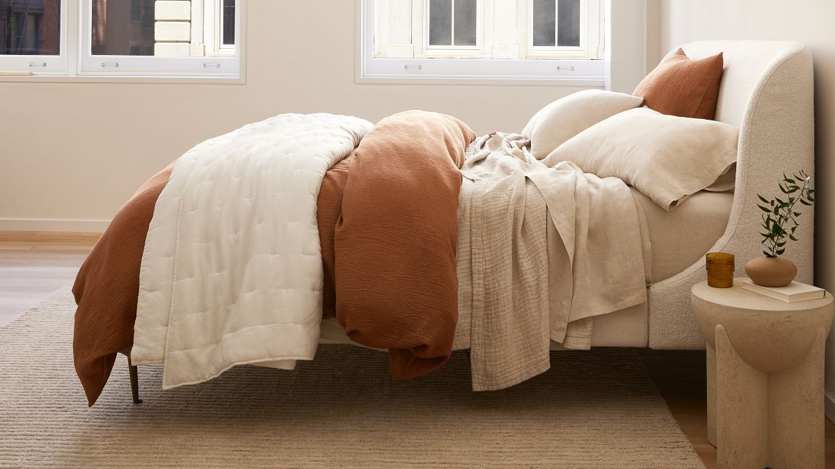 Silky TENCEL™ Cotton Matelasse Duvet Cover & Shams | West Elm (US)