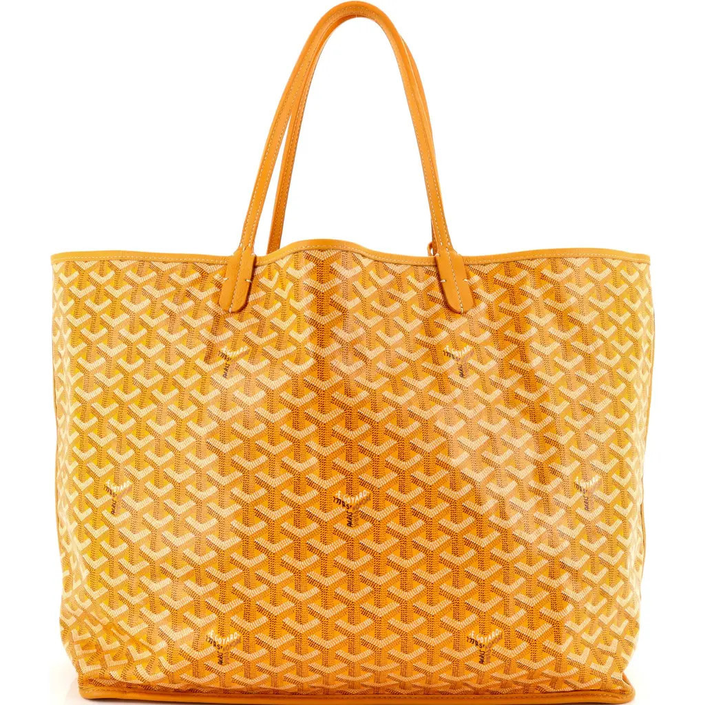Pre-Owned Goyard Anjou Reversible Tote Coated Canvas GM in Yellow at Nordstrom, Size Large | Nordstrom