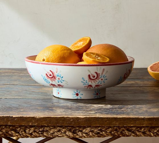 Penelope Hand-Painted Serving Bowl | GreenRow