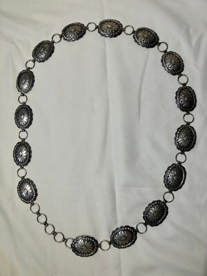FW Sterling Silver Navajo Concho Belt | eBay US
