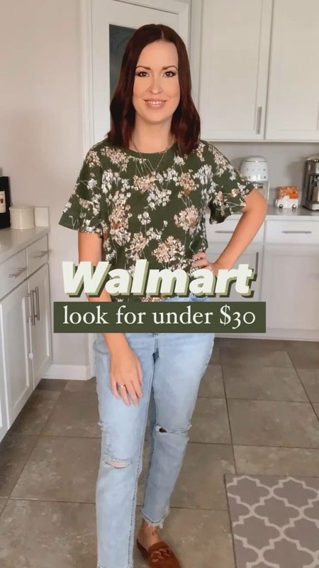Walmart Look for under $30 🧡

Wearing a small in flutter sleeve top
& size 4 in mom jeans!

Love the fall colors in the top & it does come in more colors!

#LTKfindsunder50 #LTKmidsize #LTKSeasonal