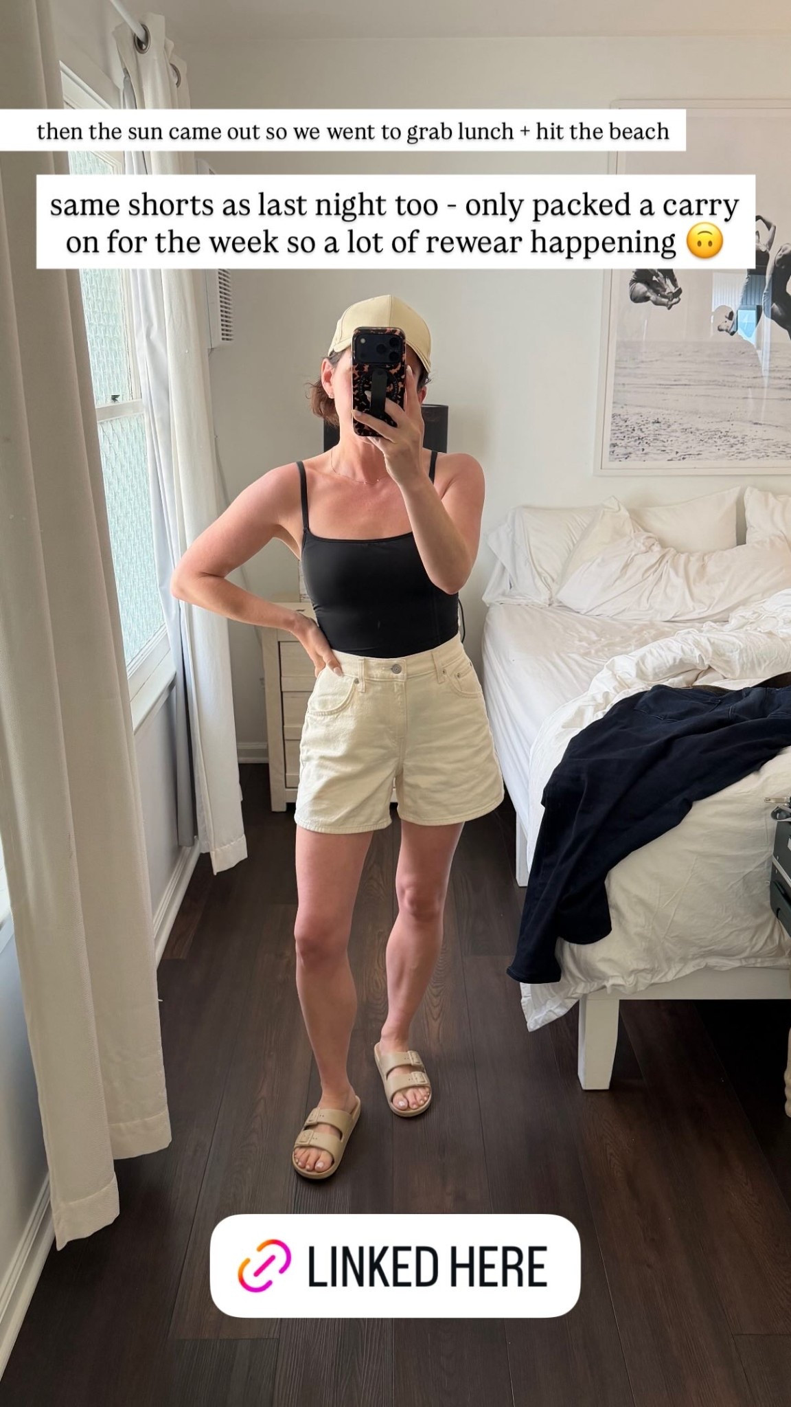 same shorts as last night too - only packed a carry on for the week so a lot of rewear happening 🙃

#LTKdayinmylife #LTKSwim #LTKTravel