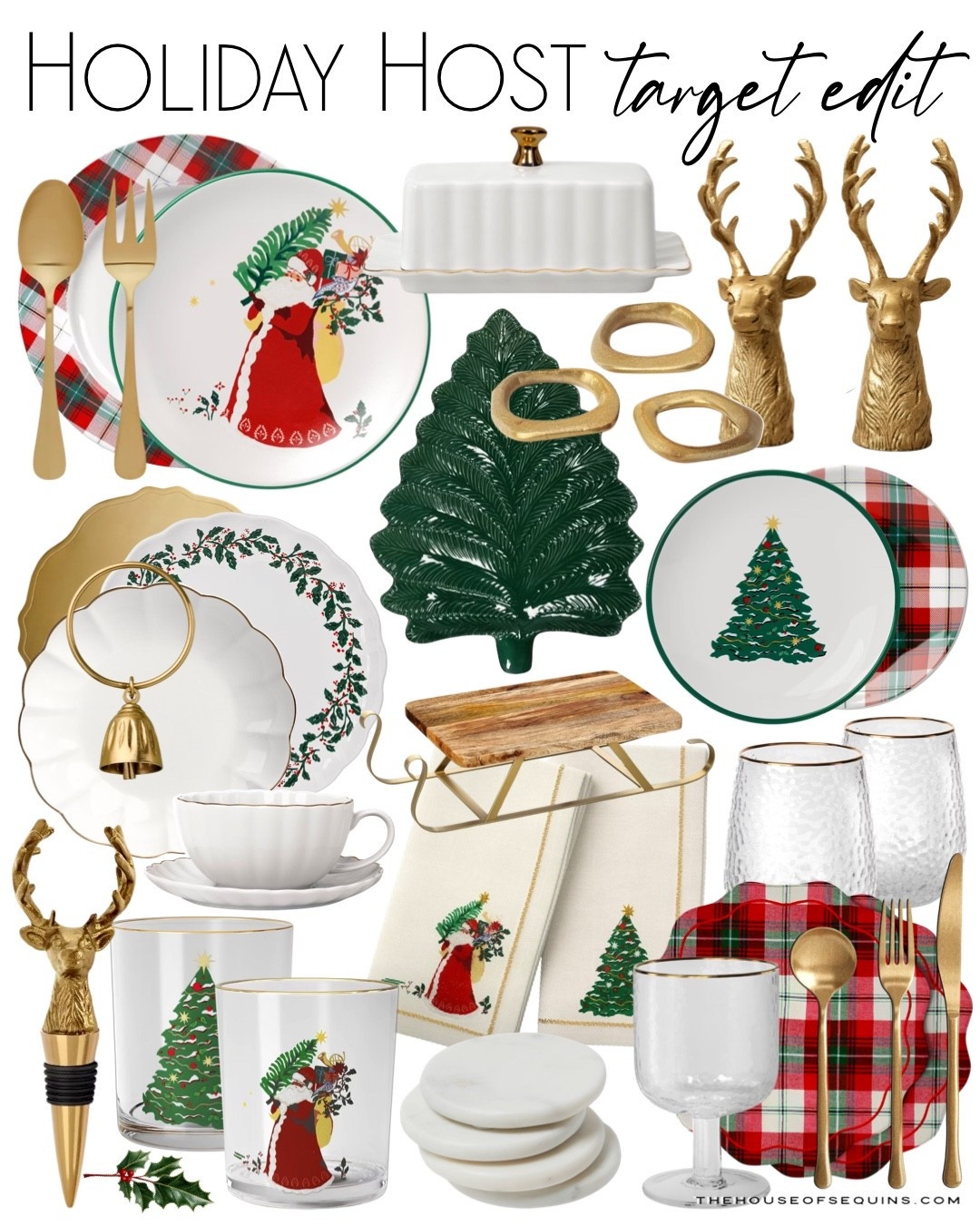 So Target holiday hosting essentials! Nostalgic Christmas decor and Serveware, holiday dinnerware, Christmas plates, glassware, Christmas tablescape, hostess gifts for her, gold flatware, holiday place setting, novelty gifts and more! 

Follow my LTK @thehouseofsequins on the @shop.LTK app to view this post and get my exclusive app-only content!

#liketkit 
@shop.ltk
https://liketk.it/5DzhE

#LTKGiftGuide #LTKHoliday #LTKHome