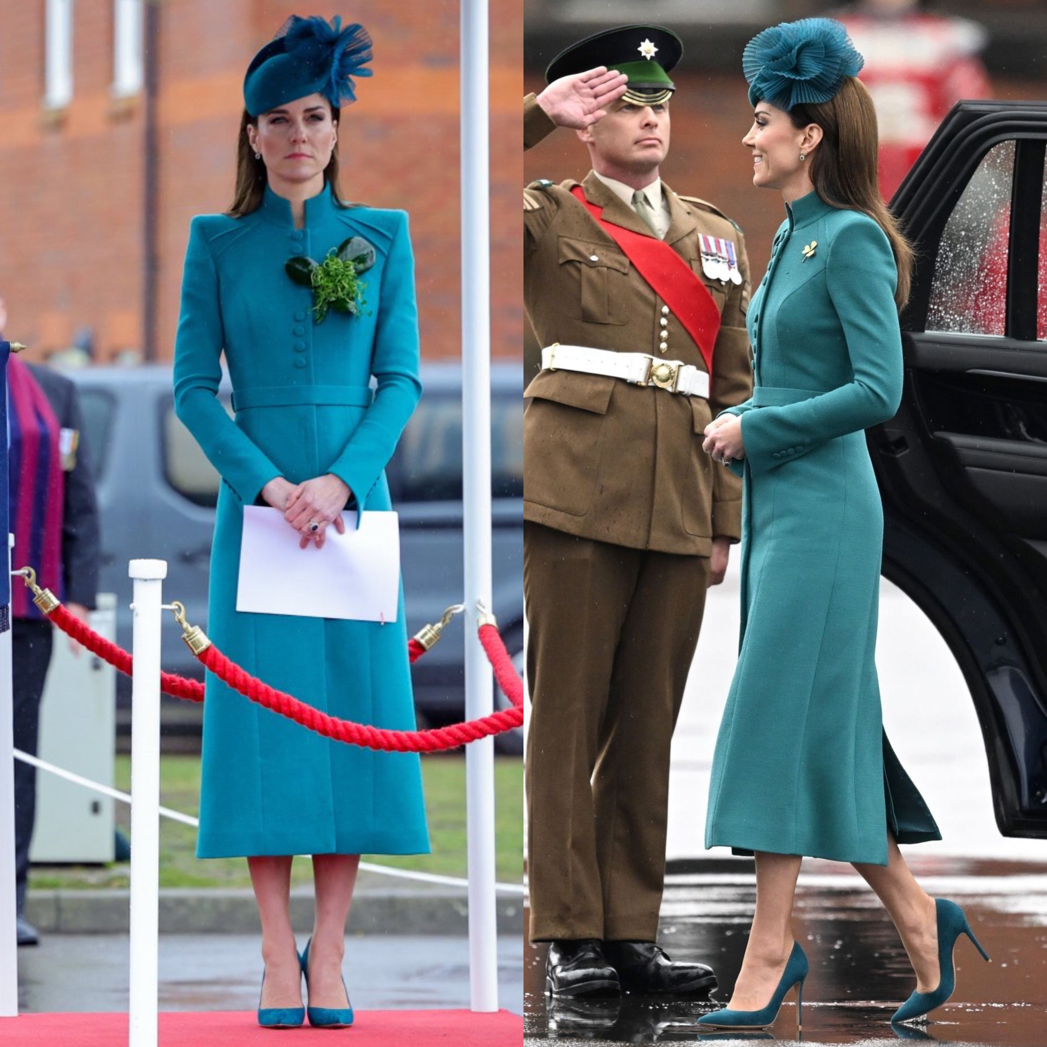 Catherine Walker teal coat 