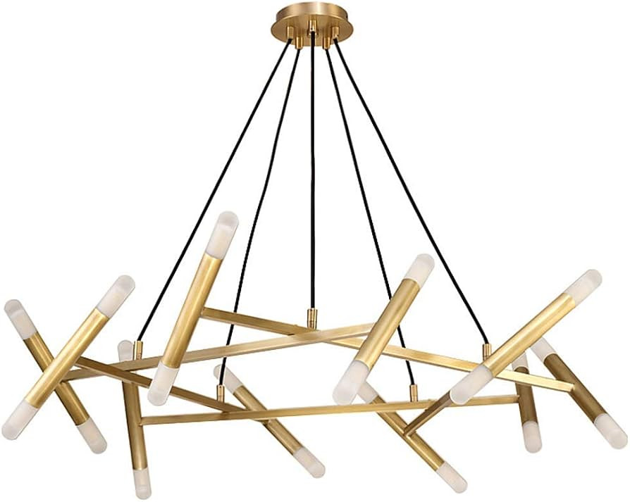 BOKT Mid Century Modern 20-Light Polygonal Chandelier Light Fixture for Kitchen Living Room Foyer... | Amazon (CA)