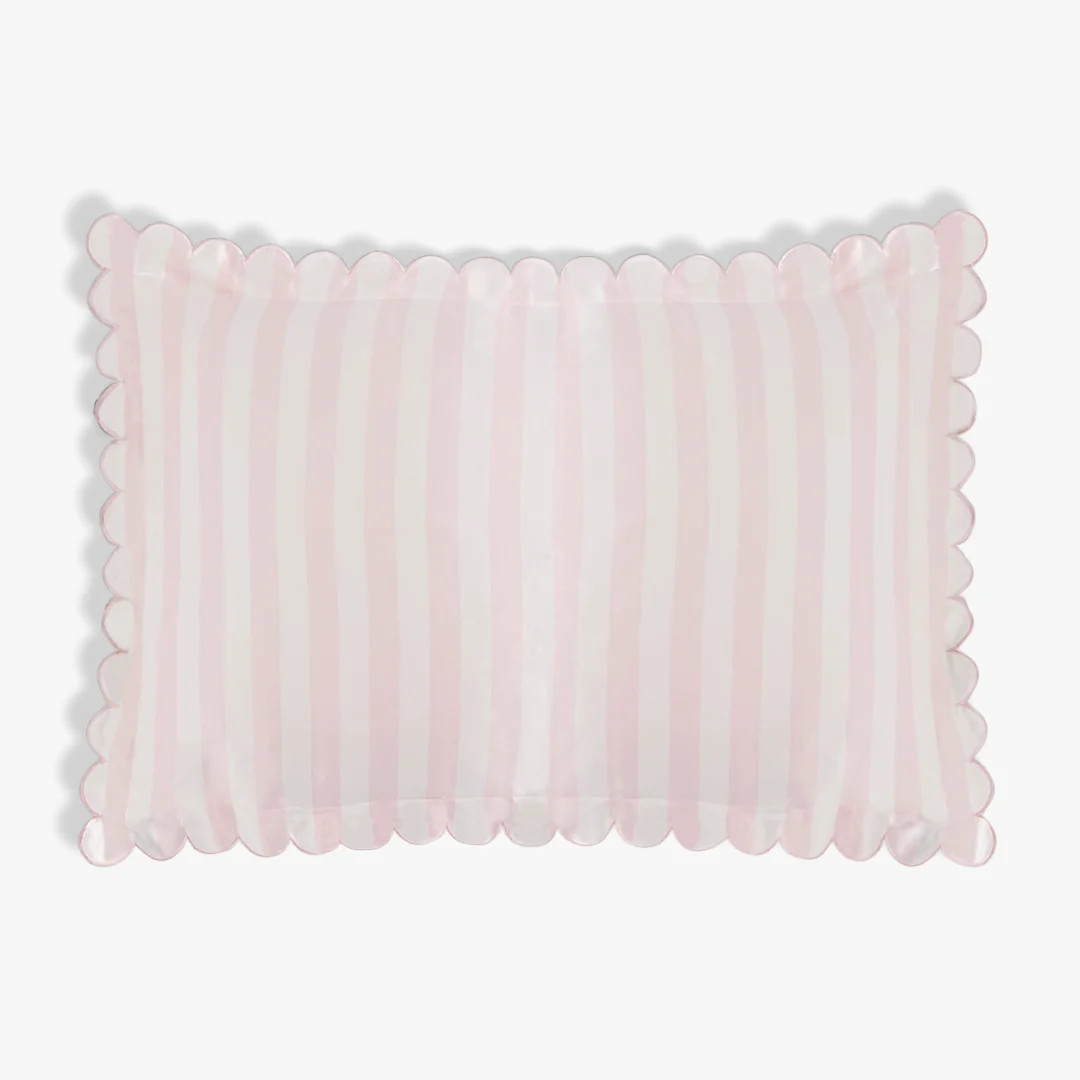 Scalloped Silk Pillowcase | Dore & Rose