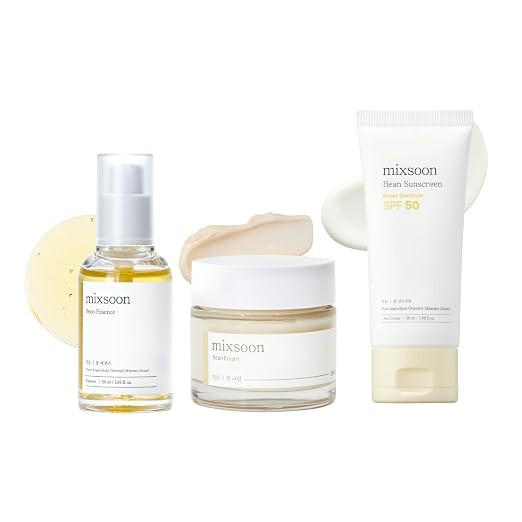 mixsoon Daily Bean Signature Set, Bean Essence + Bean Cream + Bean Sunscreen, 3-Step Korean Skin ... | Amazon (US)
