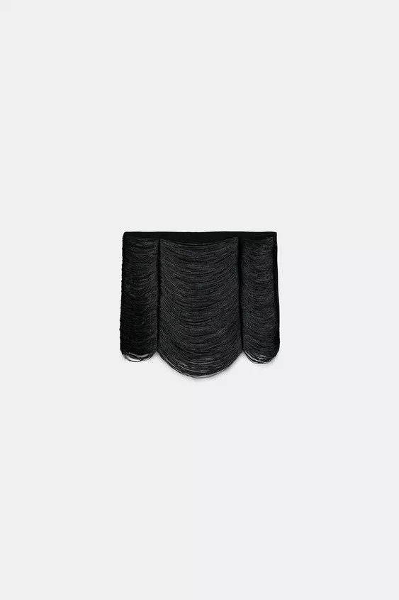 FRINGED MINI SKIRT | Zara US
