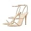 richealnini Rhinestone Stiletto Heels Sandals for Women Crystal Straps Buckle Up Party Dress | Amazon (US)