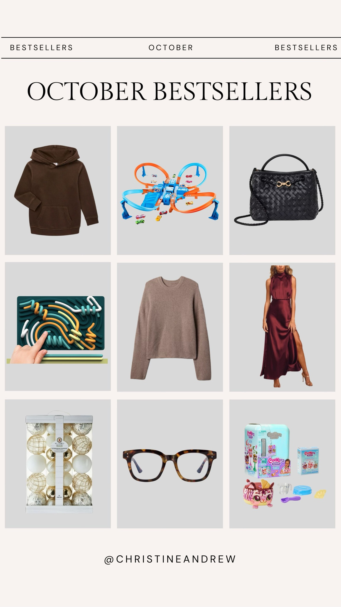 October bestsellers✨

Wedding guest dress, beige sweater, target purse, kids gift, hot wheels track, kids Christmas gift, kids stocking stuffer, black purse, tortoise glasses, blue light glasses, Walmart finds, Amazon finds, Target finds, Christmas ornaments, Christine Andrew 

#LTKGiftGuide #LTKStyleTip #LTKFindsUnder50