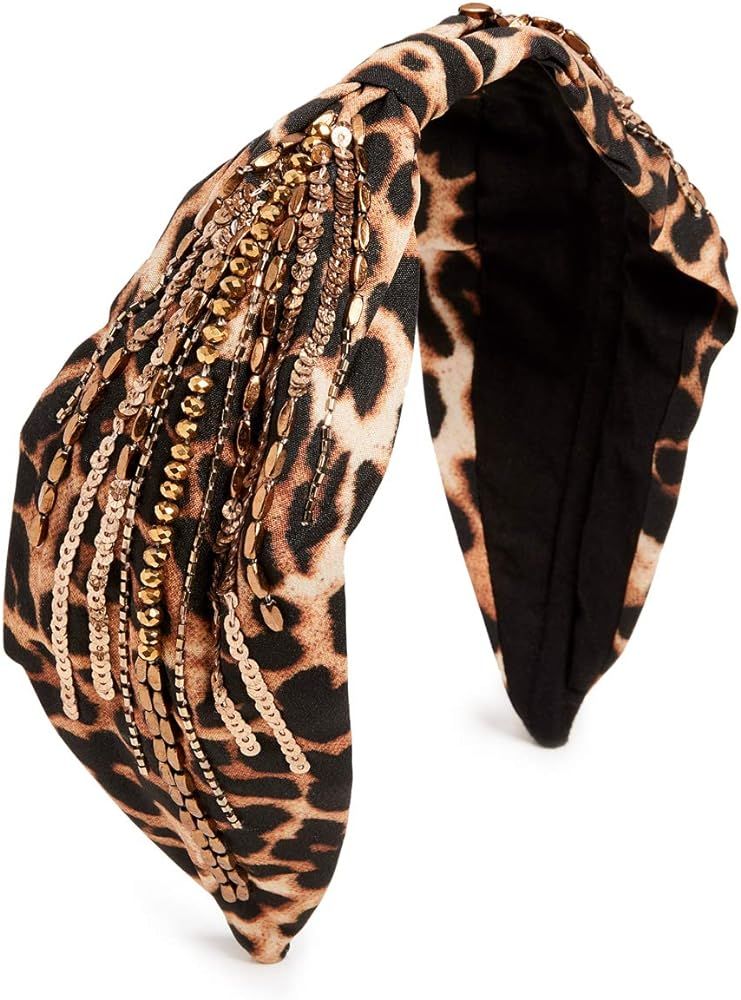 NAMJOSH Women's Dark Leopard Embellished Headband | Amazon (US)