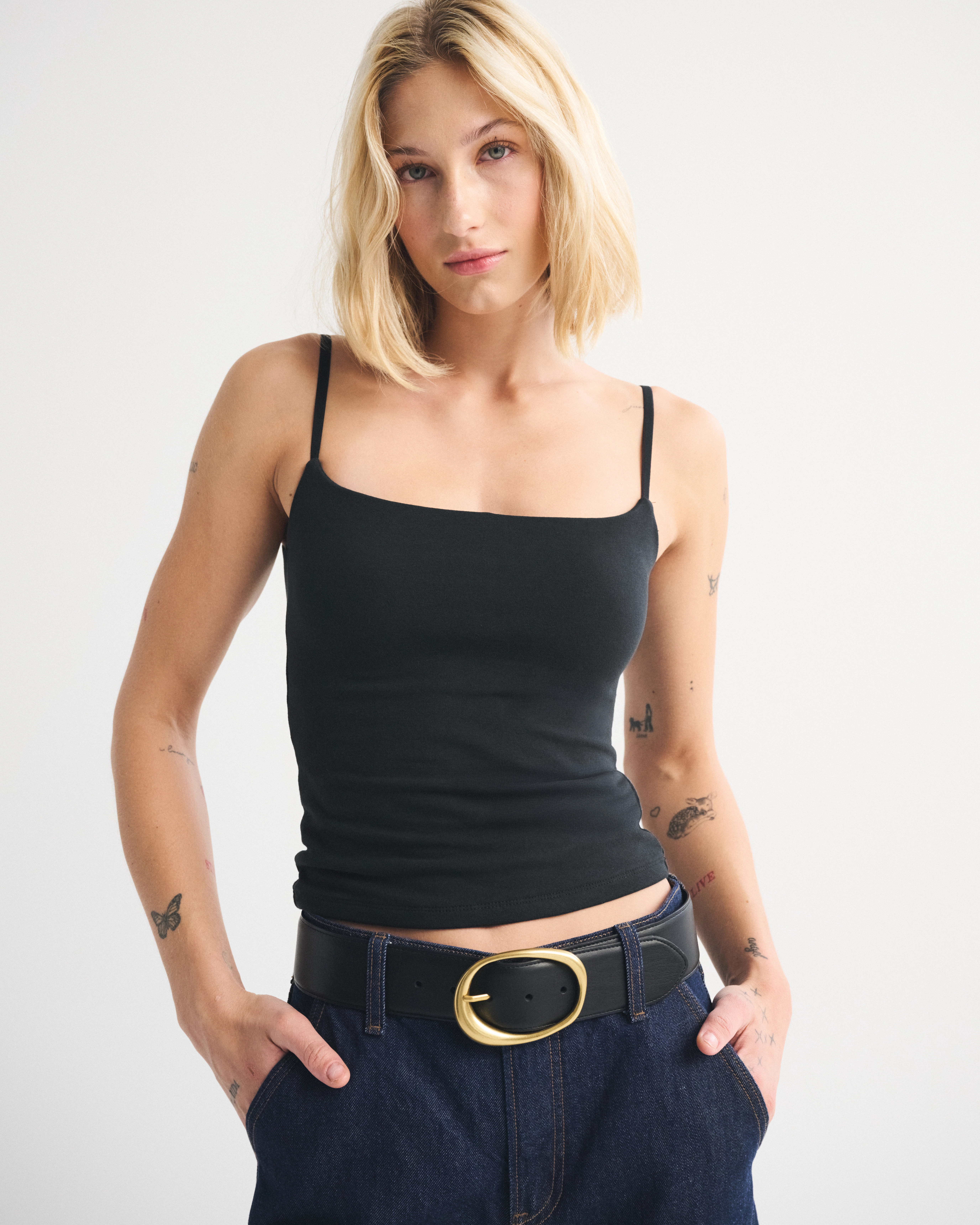 Bra-Free Seamless Fabric 90s Cami | Abercrombie & Fitch (US)