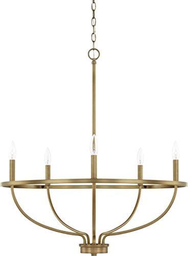 HomePlace Lighting 428551AD Greyson Urban/Industrial Vine-Style Round Candle Chandelier, 5-Light ... | Amazon (US)