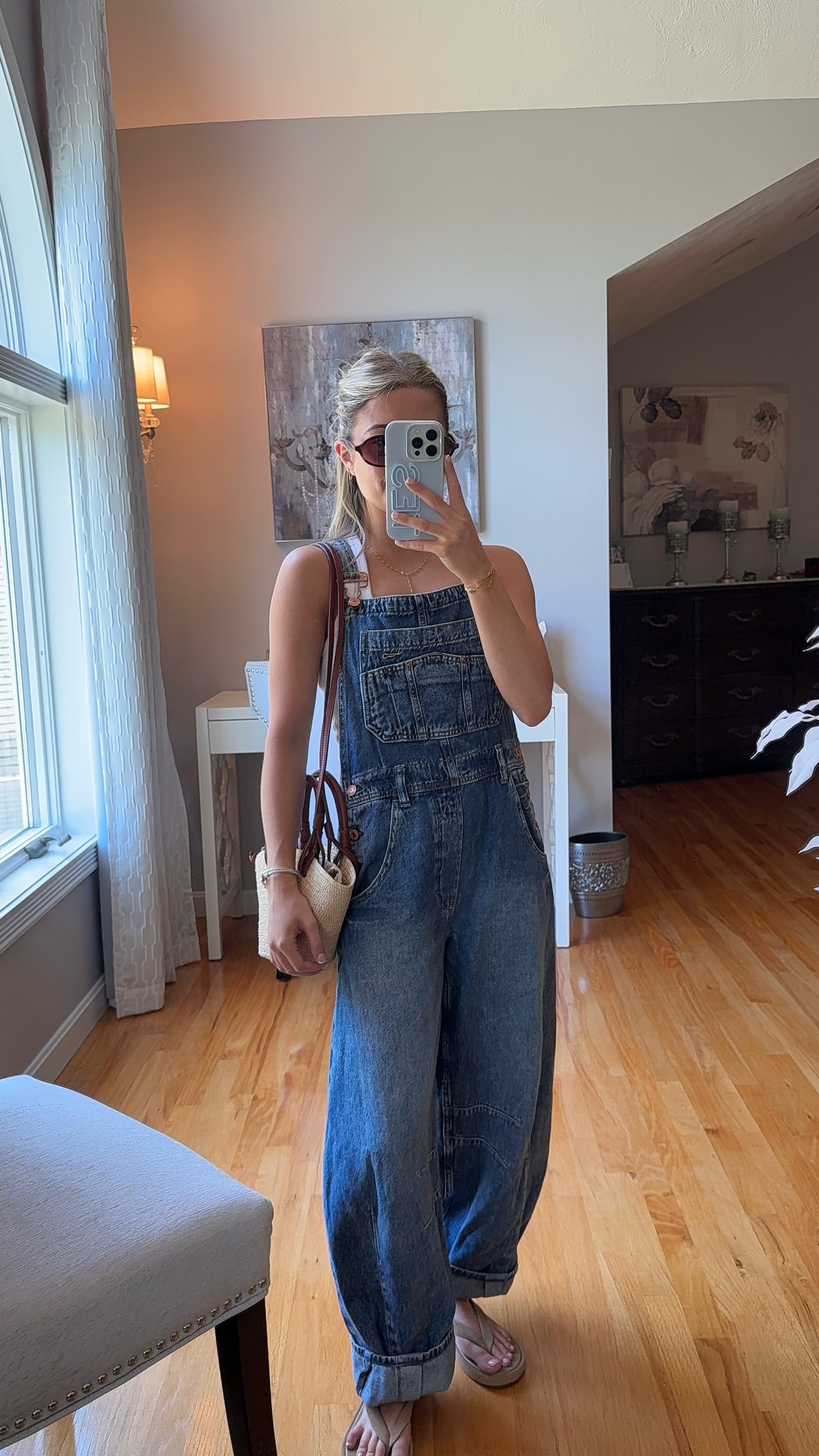 wearing an xs short in overalls and xs in tank! 

 #LTKootd #LTKSeasonal #LTKU