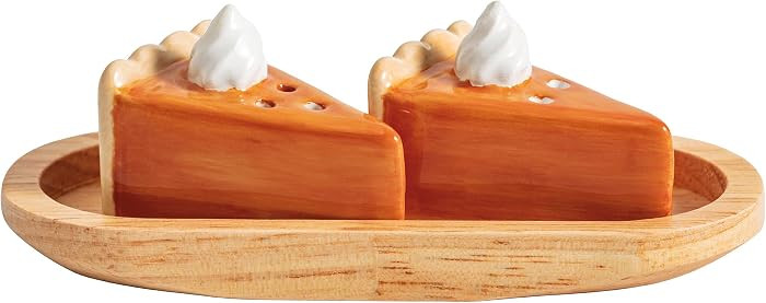 Mud Pie Thanksgiving Pie Salt & Pepper Set | Amazon (US)