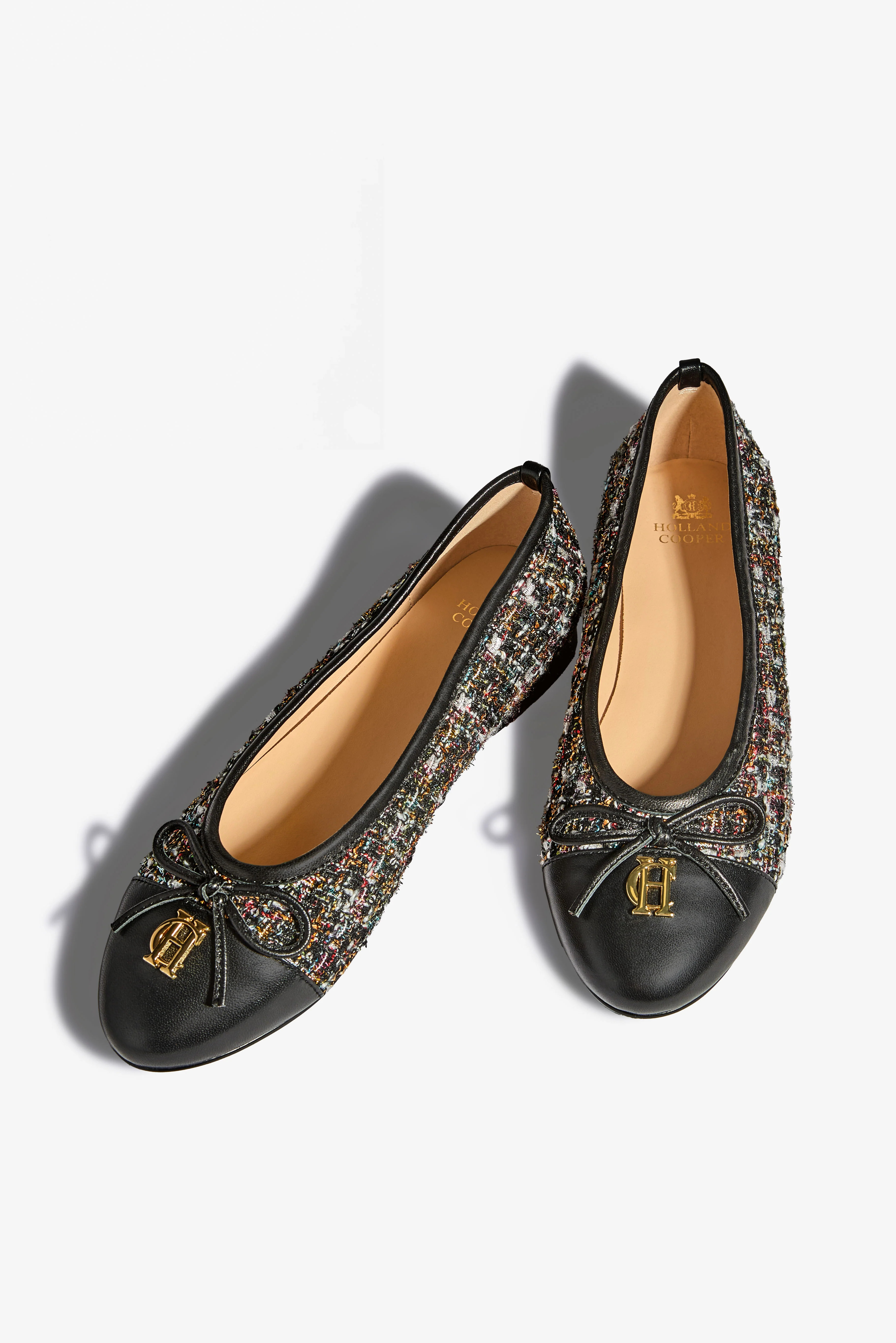 Ballet Shoe (Black Sparkle Boucle) | Holland Cooper