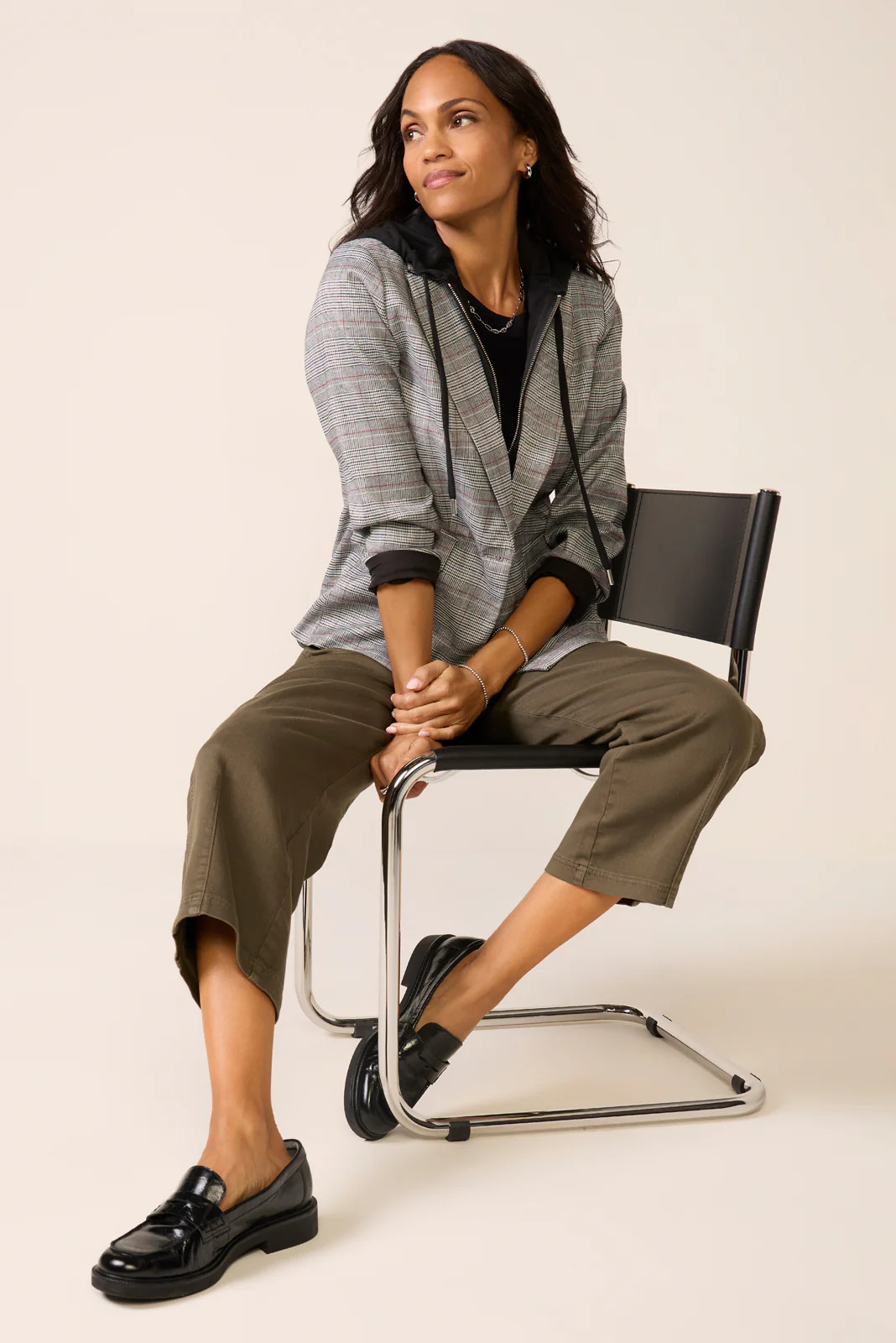 Dawson Plaid Blazer | Evereve