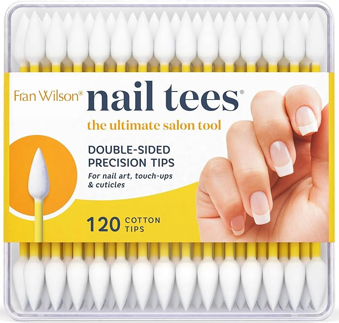 Fran Wilson NAIL TEES COTTON TIPS 120 Count - The Ultimate Nail Tool, Multi-Purpose Double-sided ... | Amazon (US)