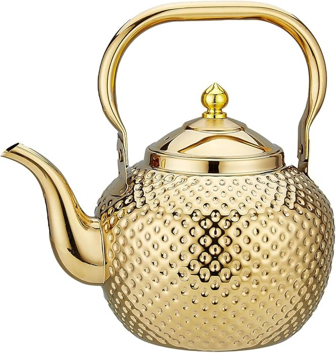 SANQIAHOME 1200ml teapot with Infuser stainless steel Water Boilers lifting handle Tea Maker Wate... | Amazon (US)