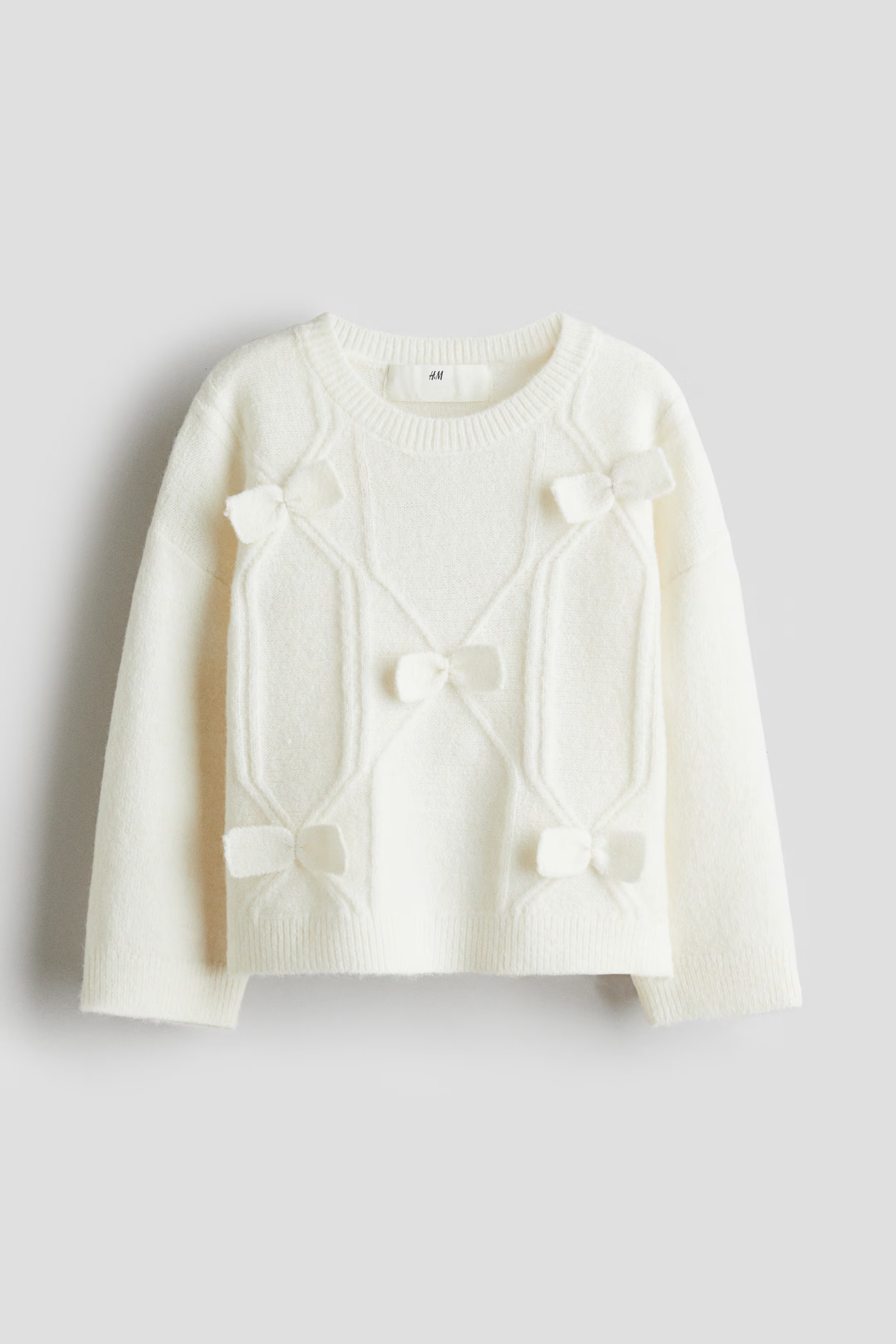 Bow-Detail Knit Sweater | H&M (US + CA)