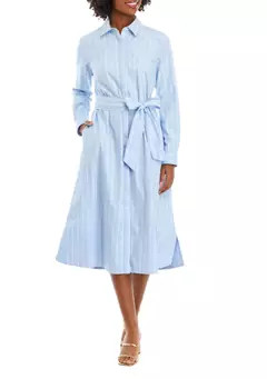 Women's Striped Shirtdress | Belk