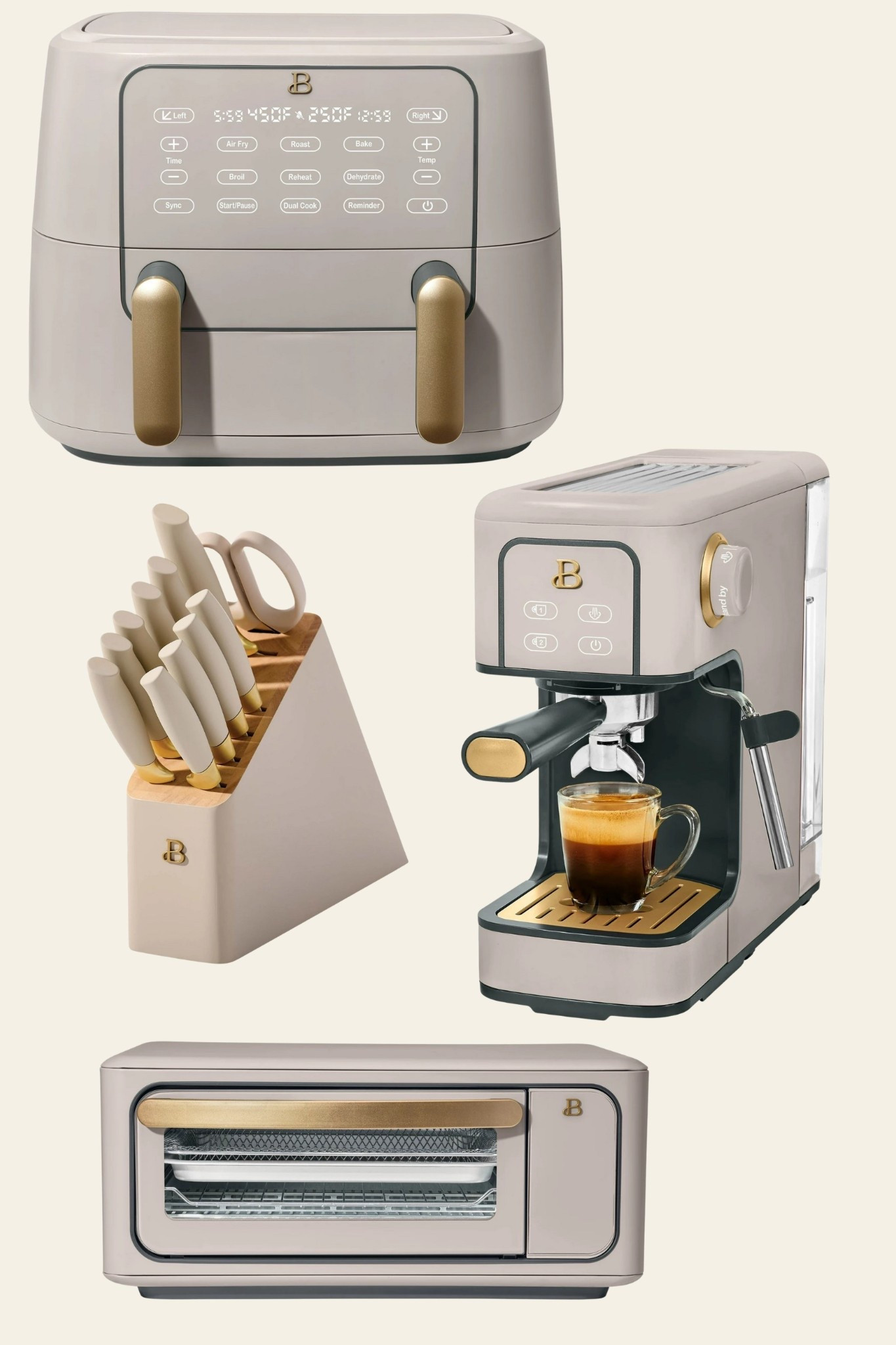 Neutral & Stylish Taupe Kitchen Appliances by Drew Barrymore

taupe kitchen appliances, aesthetic kitchen, Drew Barrymore Beautiful line, modern neutral kitchen, taupe espresso machine, taupe air fryer, taupe microwave, taupe toaster oven, taupe knife set, minimalist kitchen decor, soft neutral appliances, warm kitchen tones, stylish small appliances, earthy kitchen color palette, functional and chic appliances, countertop essentials in taupe, elegant kitchen design, muted kitchen colors, affordable designer appliances, cozy kitchen aesthetic

#LTKHome