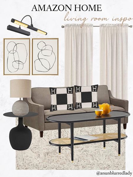 Modern living room home decor inspo all on Amazon home! #Founditonamazon #amazonhome // amazon home finds, rattan coffee table, classic home decor, amazon home favorites

#LTKsalealert #LTKstyletip #LTKhome