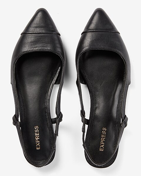 Toe Cap Slingback Ballet Flats | Express