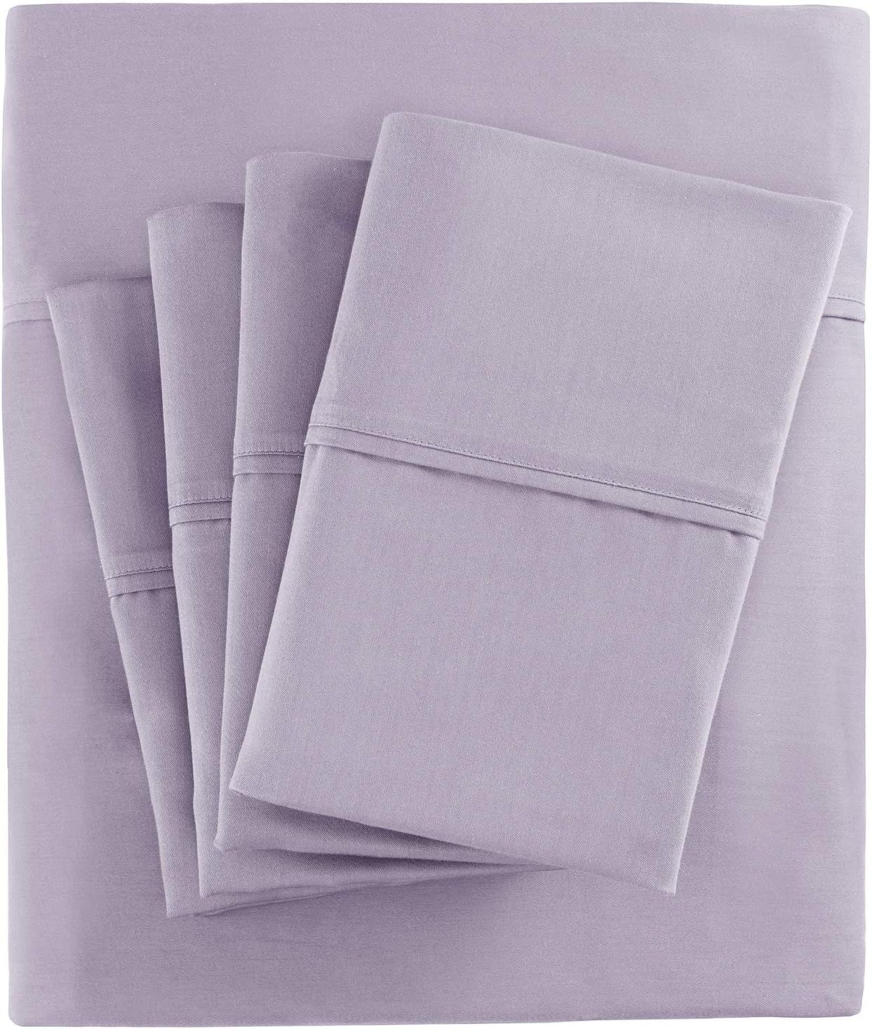 Madison Park 800 Thread Count Luxurious Wrinkle Free Breathable Cotton Rich Sateen 6 Piece Sheet ... | Amazon (US)