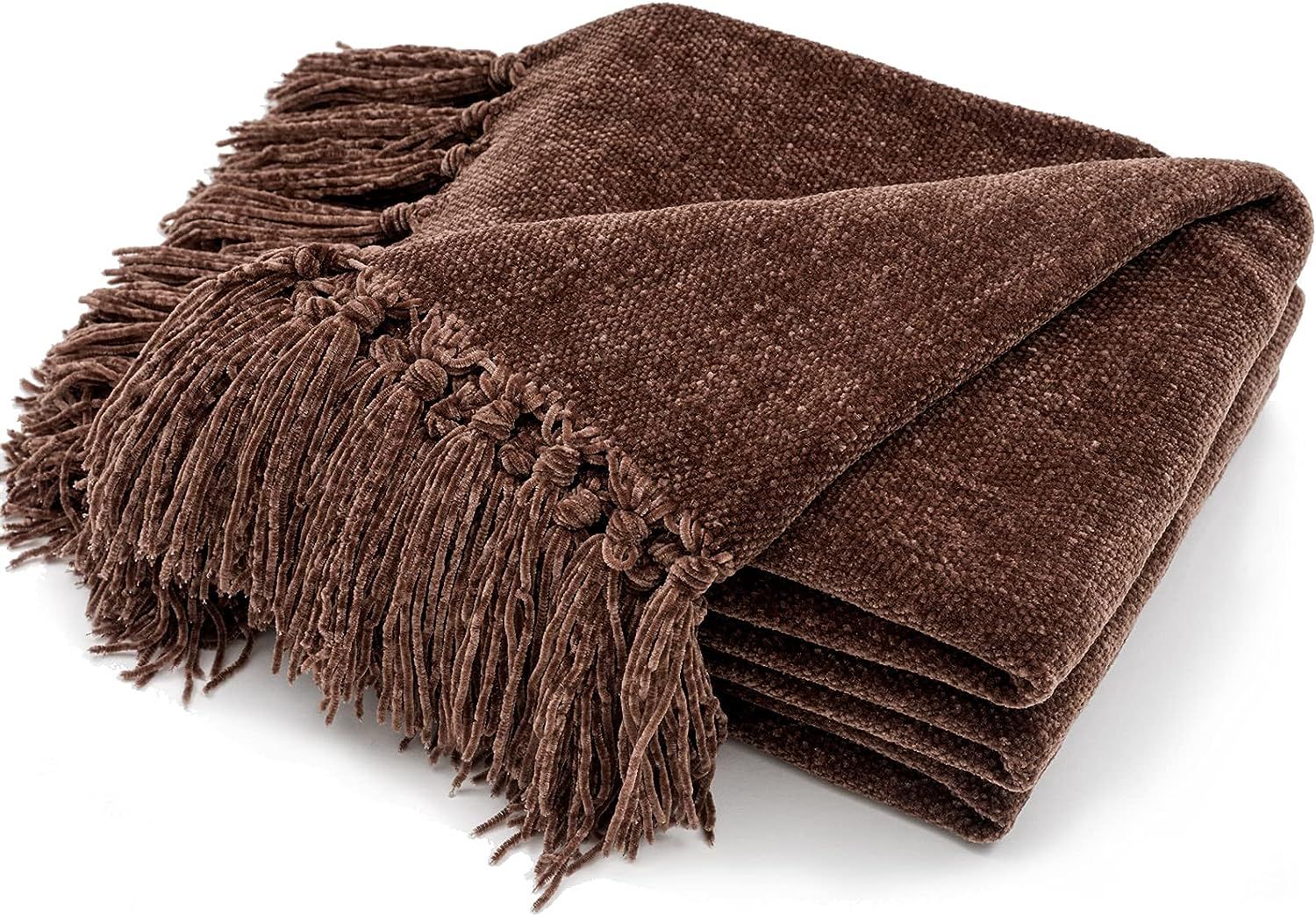 RECYCO Throw Blanket Soft Cozy Chenille Throw Blanket with Fringe Tassel for Couch Sofa Chair Bed... | Amazon (US)