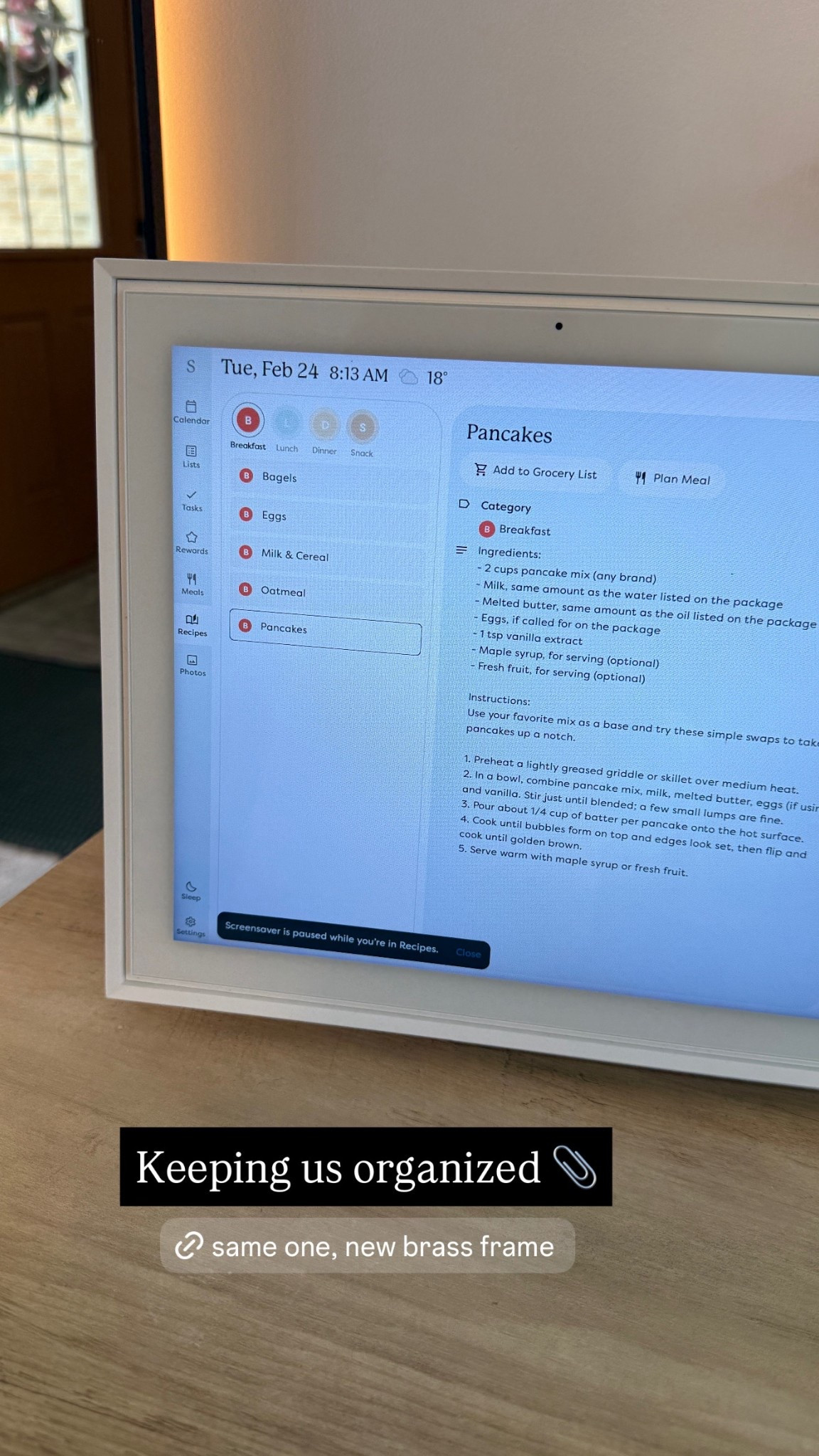 

Mom life organization hack! 

Our skylight calendar keeps us organized as a family from color coding schedules, chores, grocery lists, rewards, recipes, meal planning, etc. Loving the new brass frame! 

Mom life, organized, sports mom, calendar, Target, hearth and hand, skylight calendar, chore chart, reward chart

#LTKdayinmylife #LTKmomlife #LTKHome