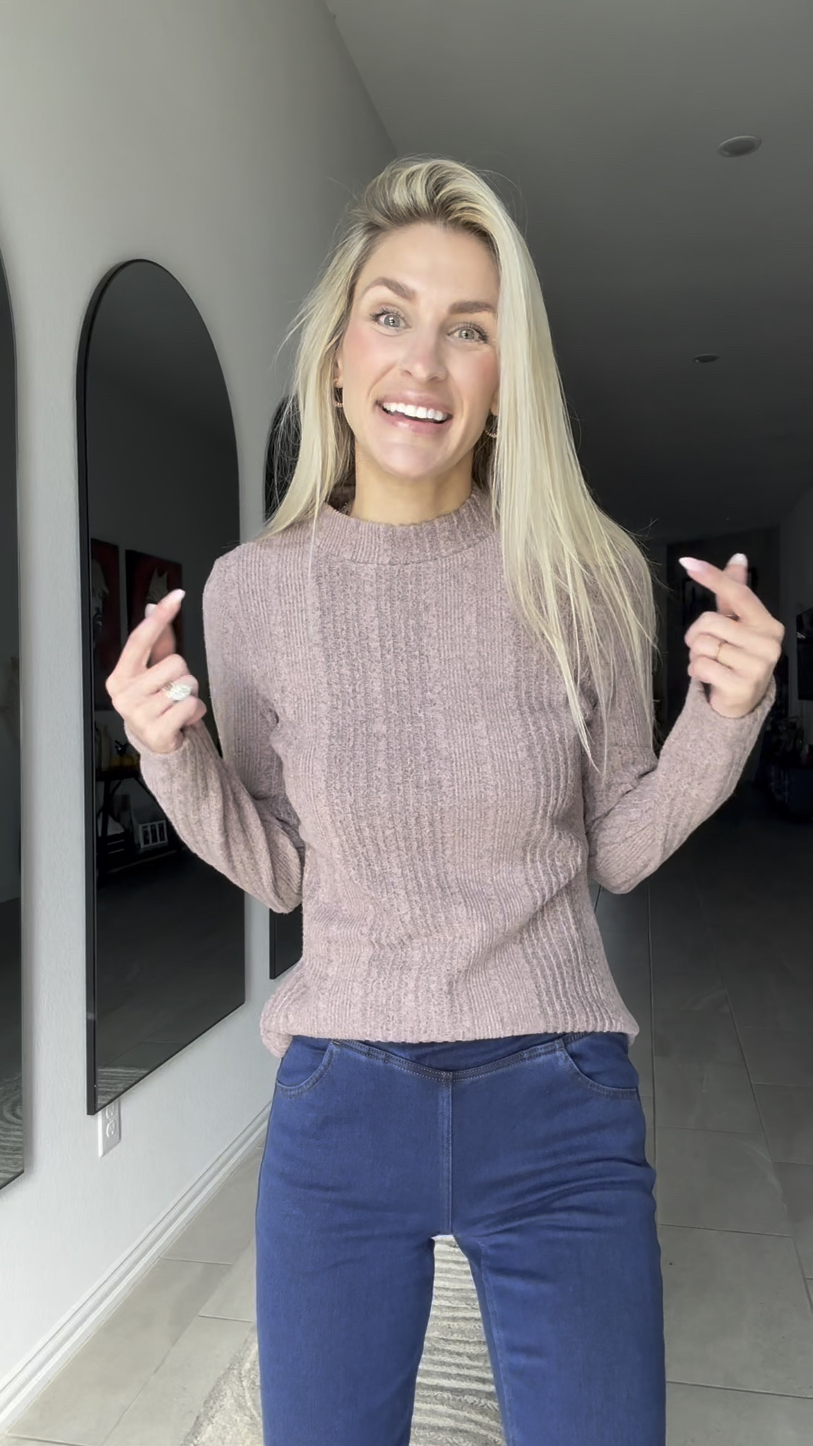 This dusty pink mock-neck thermal is my new winter essential.”
The outside looks like a classic knit, but the inside? Full sherpa lining that feels like wearing a blanket. It’s warm without being bulky, stretchy enough to layer, and the mock neck actually keeps your chest and neck cozy.
It doesn’t shed, it washes well, and the color is that perfect soft neutral you can dress up or down.
If you run cold, this is a game changer for winter.

#LTKCyberWeek #LTKgrwm #LTKootd