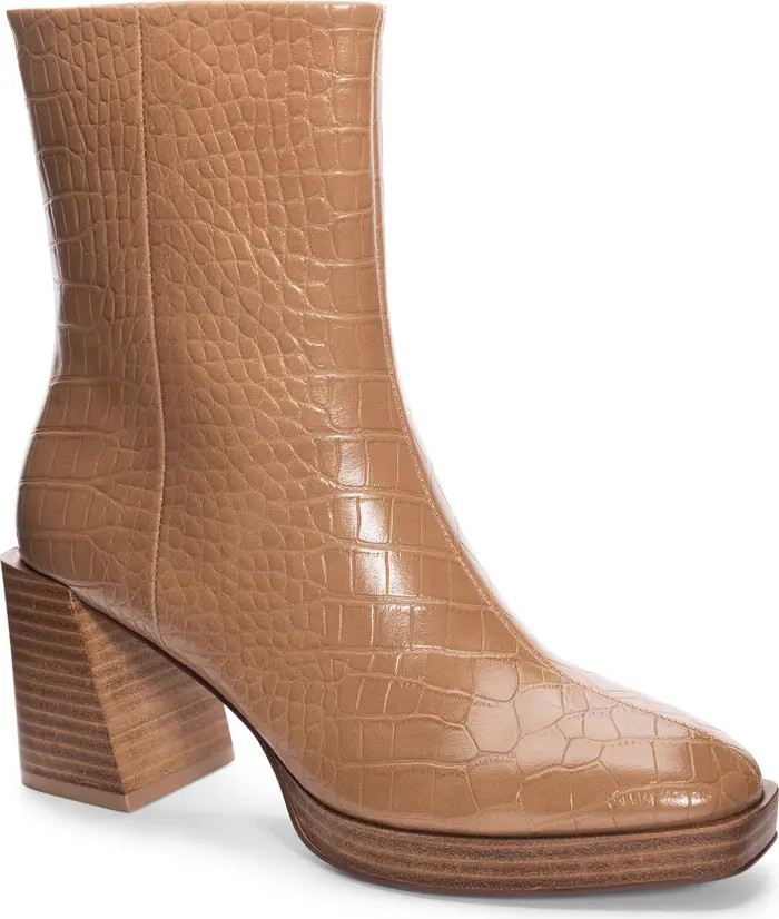 Chinese Laundry Danica Croc Embossed Bootie (Women) | Nordstromrack | Nordstrom Rack