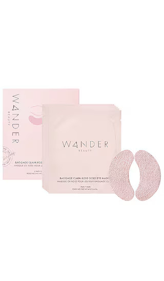 Wander Beauty Baggage Claim Rose Gold Eye Masks 6 Pack in Metallic Copper. | Revolve Clothing (Global)
