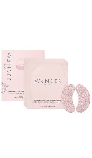 Wander Beauty Baggage Claim Rose Gold Eye Masks 6 Pack in Metallic Copper. | Revolve Clothing (Global)